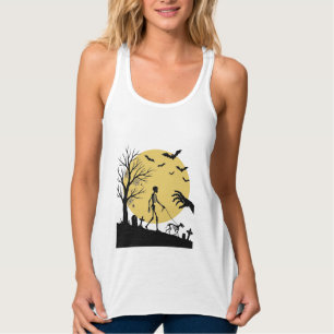 Regata Design de Vetor de Cão Esqueleto de Halloween Vint
