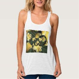 Regata Design Frangipani - Topo do Tanque de Racerback Fe