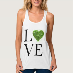Regata dia de São Patrício Amor coração verde brilhan