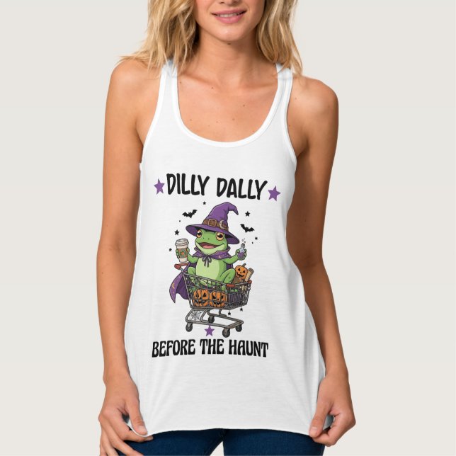 Regata Dilly Dally Antes do Susto Sapo Carrinho de Compra (Frente)