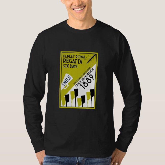 Regata do Rio Tâmisa - Remo Estilo Vintage Retro (Frente)
