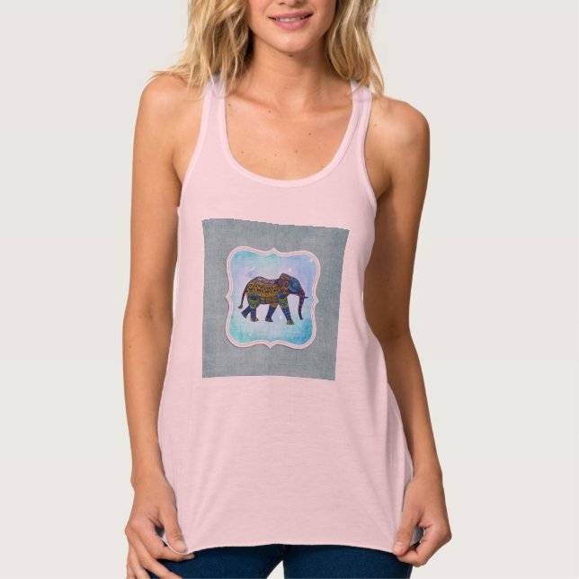 Regata Elefante Azul Boho (Frente)