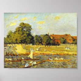 Regata em Hampton Court Alfred Sisley Poster