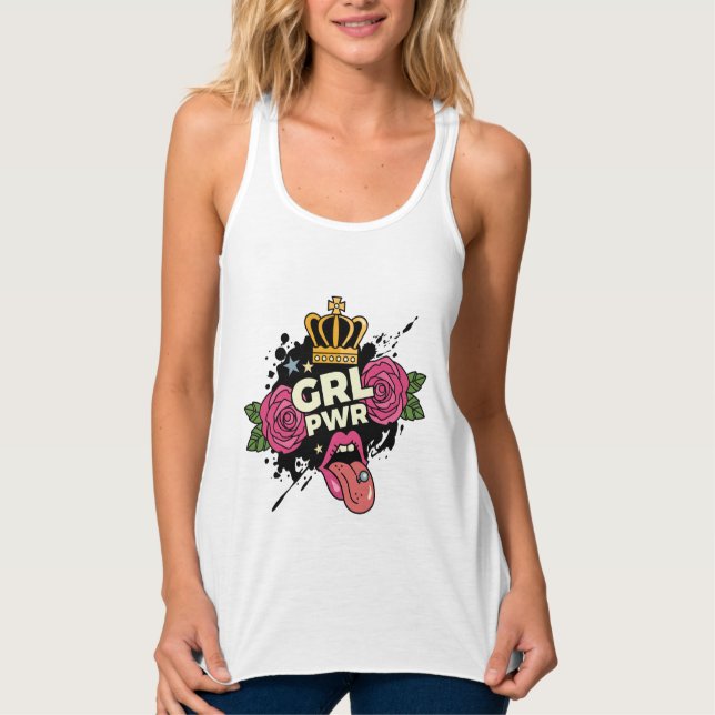Regata Estilo de Tatuagem de Energia Menina (Frente)