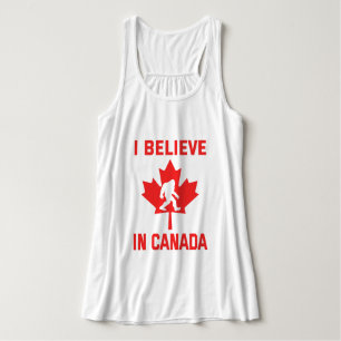 Regata Eu Acredito No Canadá - Pé Grande Engraçado