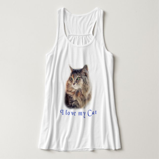 Regata Eu amo meu gato (Frente do Design)