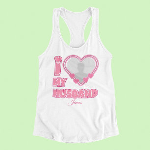Regata Eu Amo Meu Marido Personalizado – Adicionar Foto e