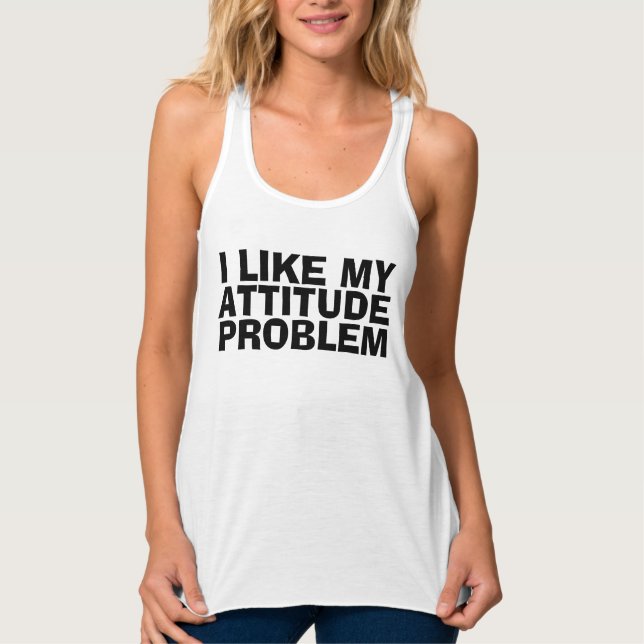 Regata EU GOSTO DO MEU PROBLEMA DE ATITUDE, t-shirts engr (Frente)
