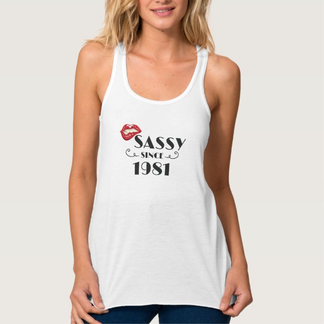 Regata Fabuloso Aniversário Presente Sassy Desde 1981 Pre (Frente)
