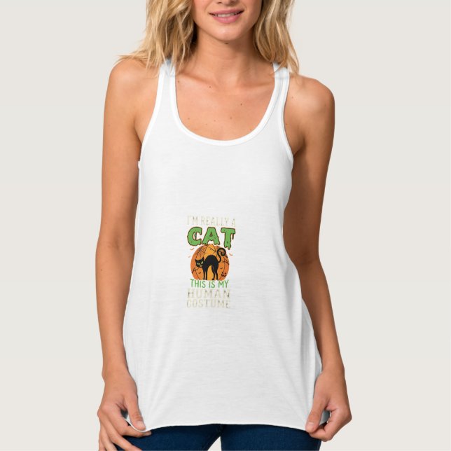Regata Fantasias de Gato Humano para Halloween Design Div (Frente)