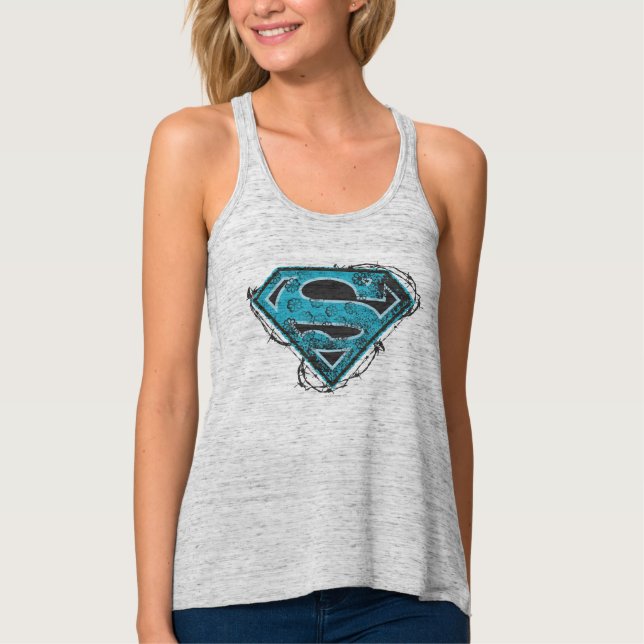 Regata Fio e flores do logotipo da Supergirl (Frente)