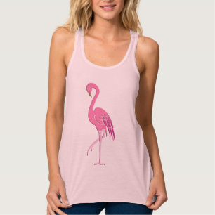 Regata flamingo rosa bonito