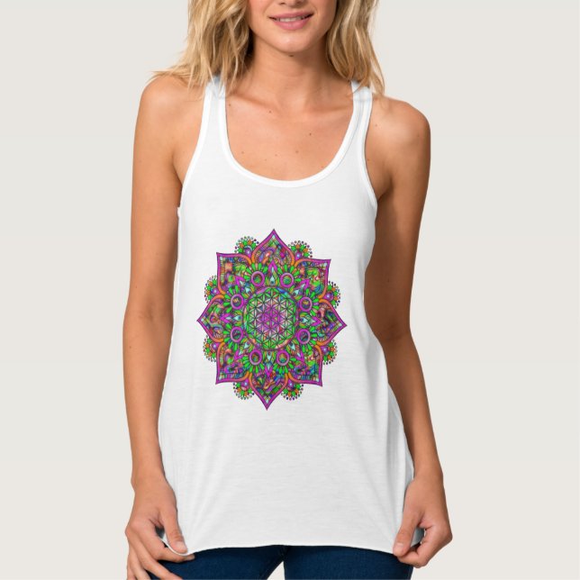 Regata Flor da Vida - Mandala Indiana 1 (Frente)