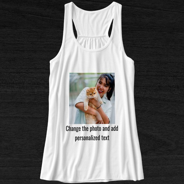 Regata Foto personalizada de gato preto e branco da mamãe (Criador carregado)
