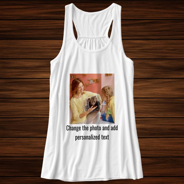 Regata Foto Personalizada de Gato Preto e Branco Mãe Famí (Criador carregado)