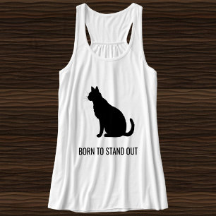 Regata Foto Personalizada de Gato Preto e Branco Mãe Famí