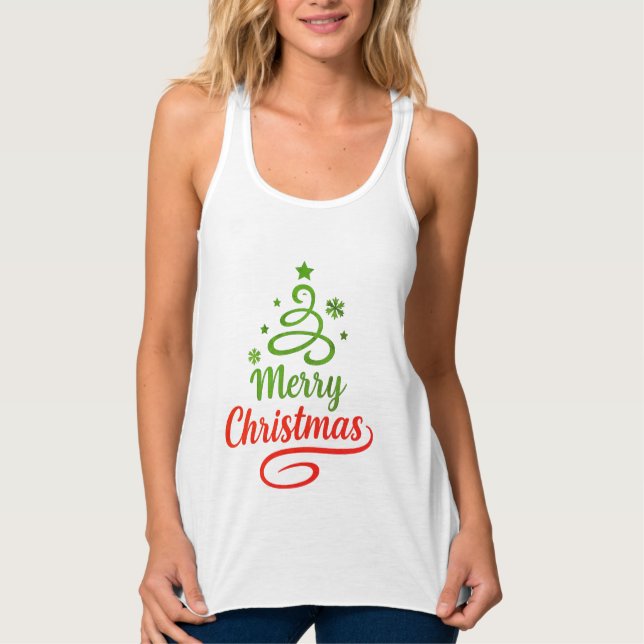 Regata Freefit Merry Christmas Tank | Women's Bella+Canva (Frente)