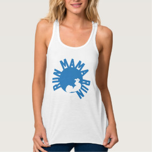 Regata Funcione o desgaste do Mama Funcionamento Azul