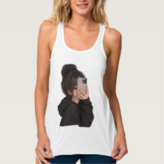 Regata Garota Urbana Foto no Celular Streetwear Gráfica R