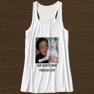 Regata Gata Mãe Personalizada Família Foto Pet Preto Bran