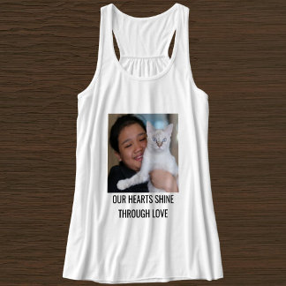 Regata Gata Mãe Personalizada Família Foto Pet Preto Bran