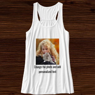 Regata Gato Fofo Mãe Família Foto Branco Personalizado