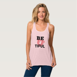 Regata Gráfico branco BE U Namorada para mulheres TIFUL 