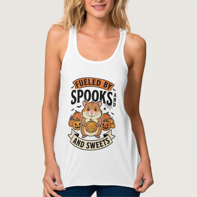 Regata Hamster de Halloween Alimentado por Espantos Diver (Frente)