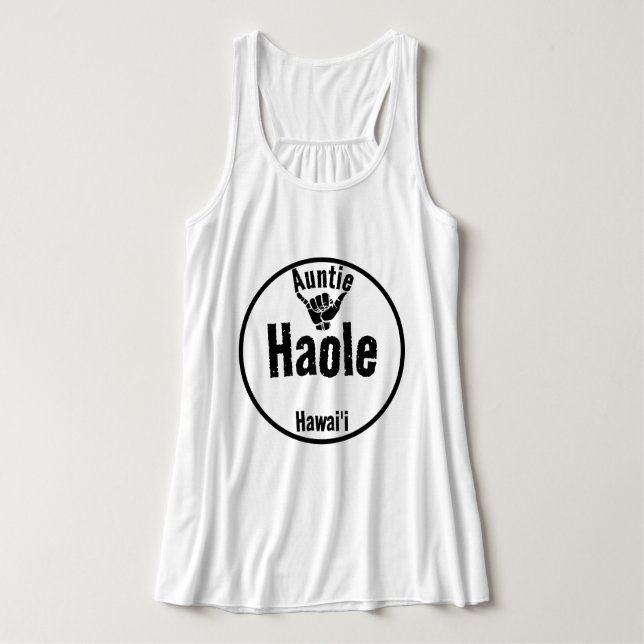 REGATA HAOLE AUNTIE SHAKA HAWAII (Frente do Design)