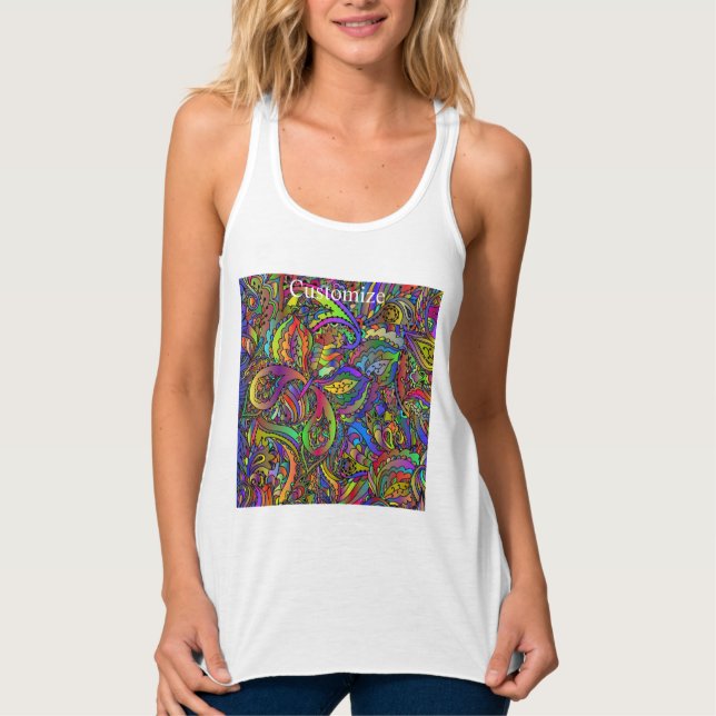 Regata Hippie Groovy Psychedelic Design Thunder_Cove (Frente)