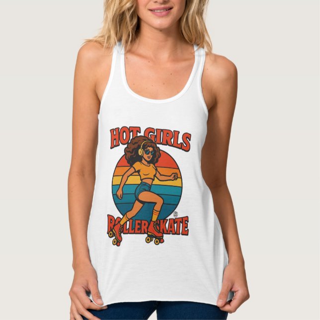 Regata Hot Girls Roller Skate Shirt (Frente)