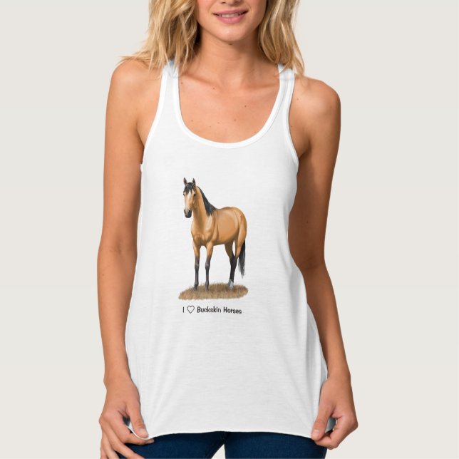Regata I Heart (Love) Buckskin Horses (Frente)