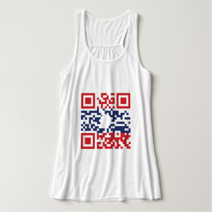 Regata I Love Laos (Khoy Huk Lao) Flag QR Code Lao Geek