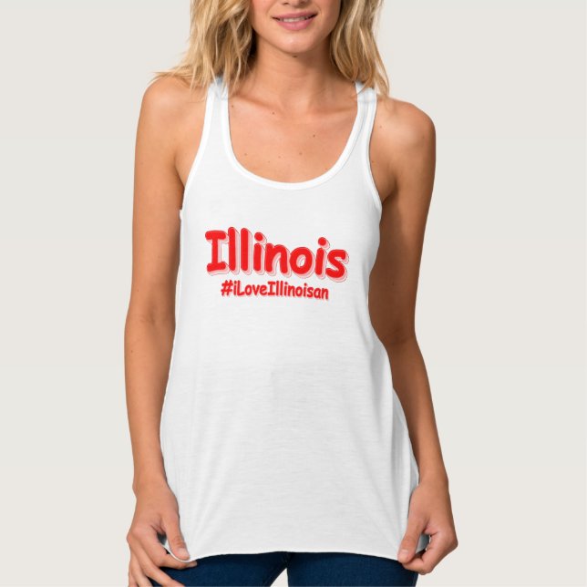 Regata "#iLoveIllinoisan " Design bonito. Comprar Agora (Frente)