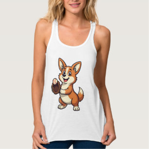 Regata Ilustração Vetorial de Cartoon de Cachorro Corgi A