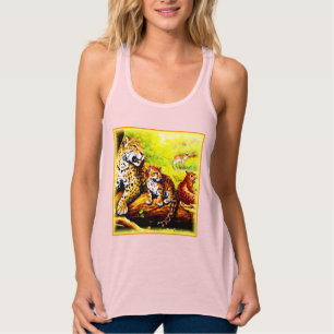 Regata Jaguar Mãe e Cubs Relaxando na Selva. Comprar Agor