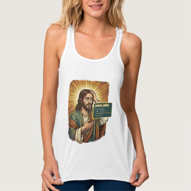 Regata Jesus chorando Erro de sintaxe Codificação Program (Frente)