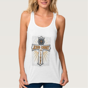 Regata Jesus Cristo Minha Esperança Viva Cruz Vintage