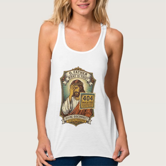 Regata Jesus engraçado erro 404 Humor desenvolvedor web p (Frente)