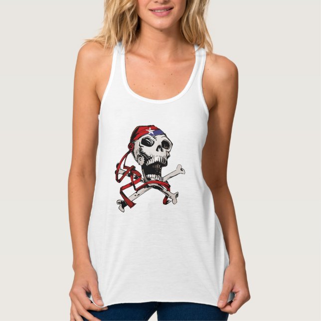 Regata Jolly Roger Skull e Crossbones (Frente)
