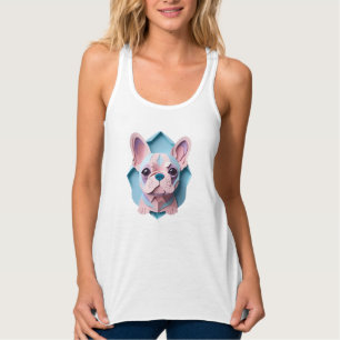 Regata Kawaii French Bulldog Pastel Paper Cutando Arte