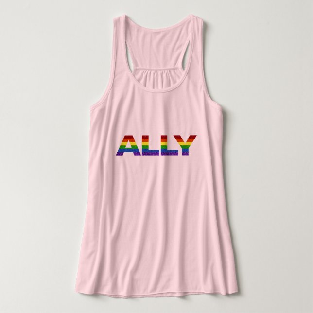 Regata LGBT Glitter Ally (Frente do Design)