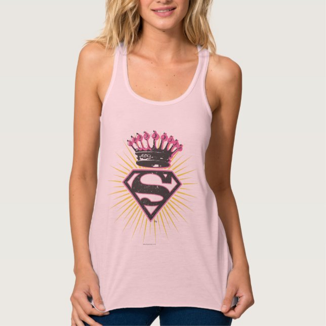 Regata Logotipo da Supergirl com Coroa (Frente)