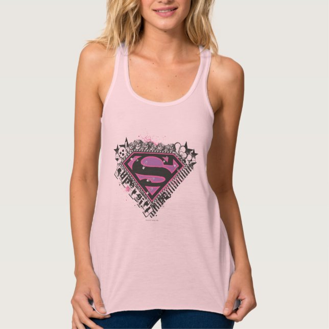 Regata Logotipo de pinos da Supergirl (Frente)
