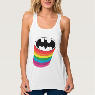 Regata Logotipo do Rainbow na Camada do Batman