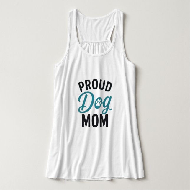 Regata Mãe Orgulhosa de Cachorro Amante de Cachorro Desig (Frente do Design)