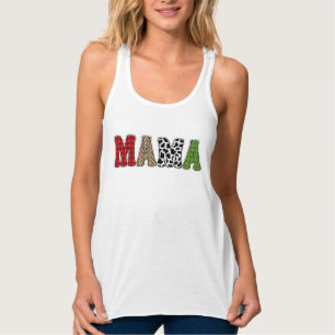 Regata Mama Natal Xadrez Estampa Design