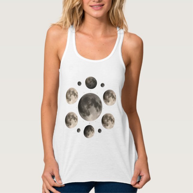 Regata Mandala de Fases Lunares Astronomia Arte Celestial (Frente)