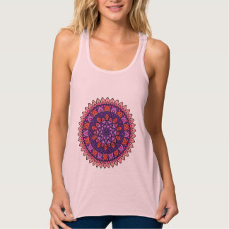 Regata Mandala roxa e rosa