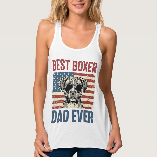 Regata Melhor Pai Boxer de Todos os Tempos Cachorro Vinta (Frente)